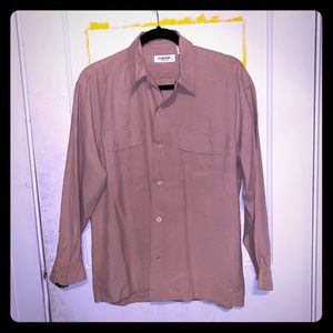 Tan Silk Shirt